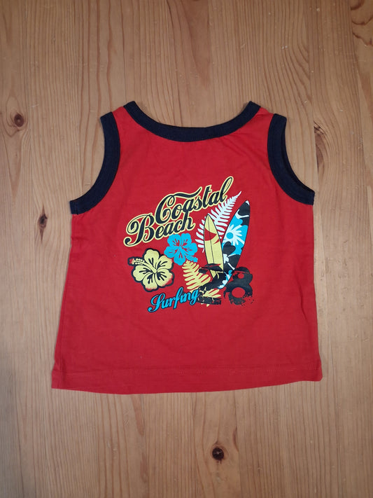 Red Surfing Vest Top - Boys 12-18 months - Early Days