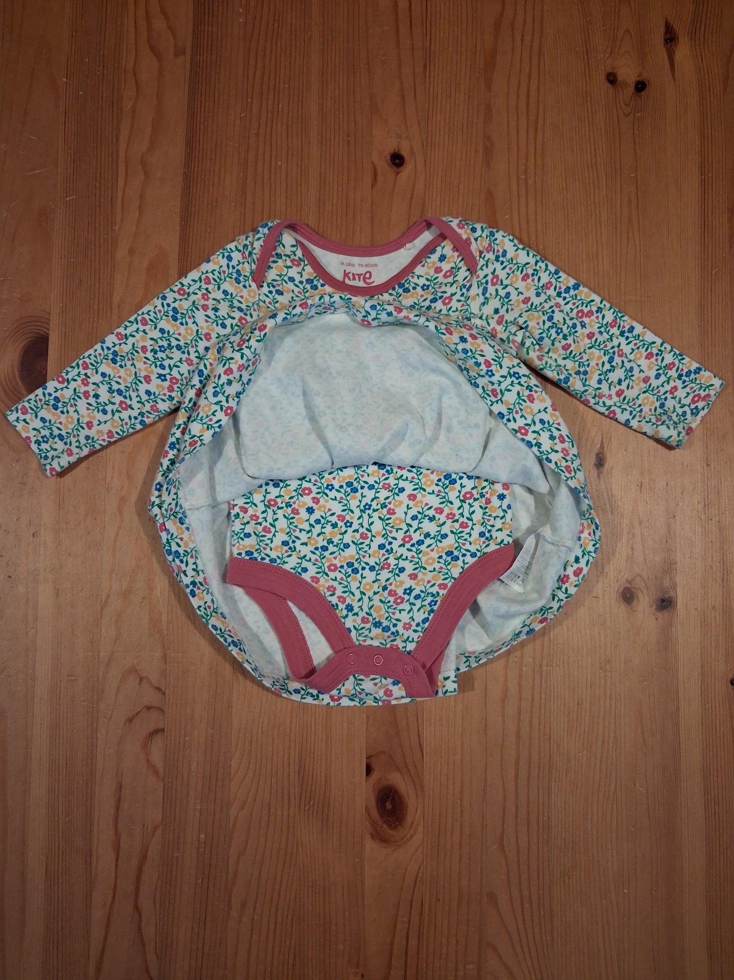 Floral Dress & Pink Leggings - Girls 9-12 months - Kite