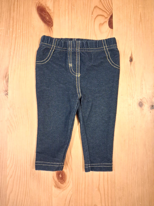 Dark Blue Jeggings - Girls 3-6 months - TU
