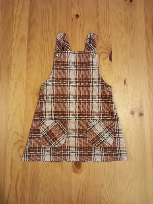 Patterned Pinafore Dress - Girls 18-24 months - F&F