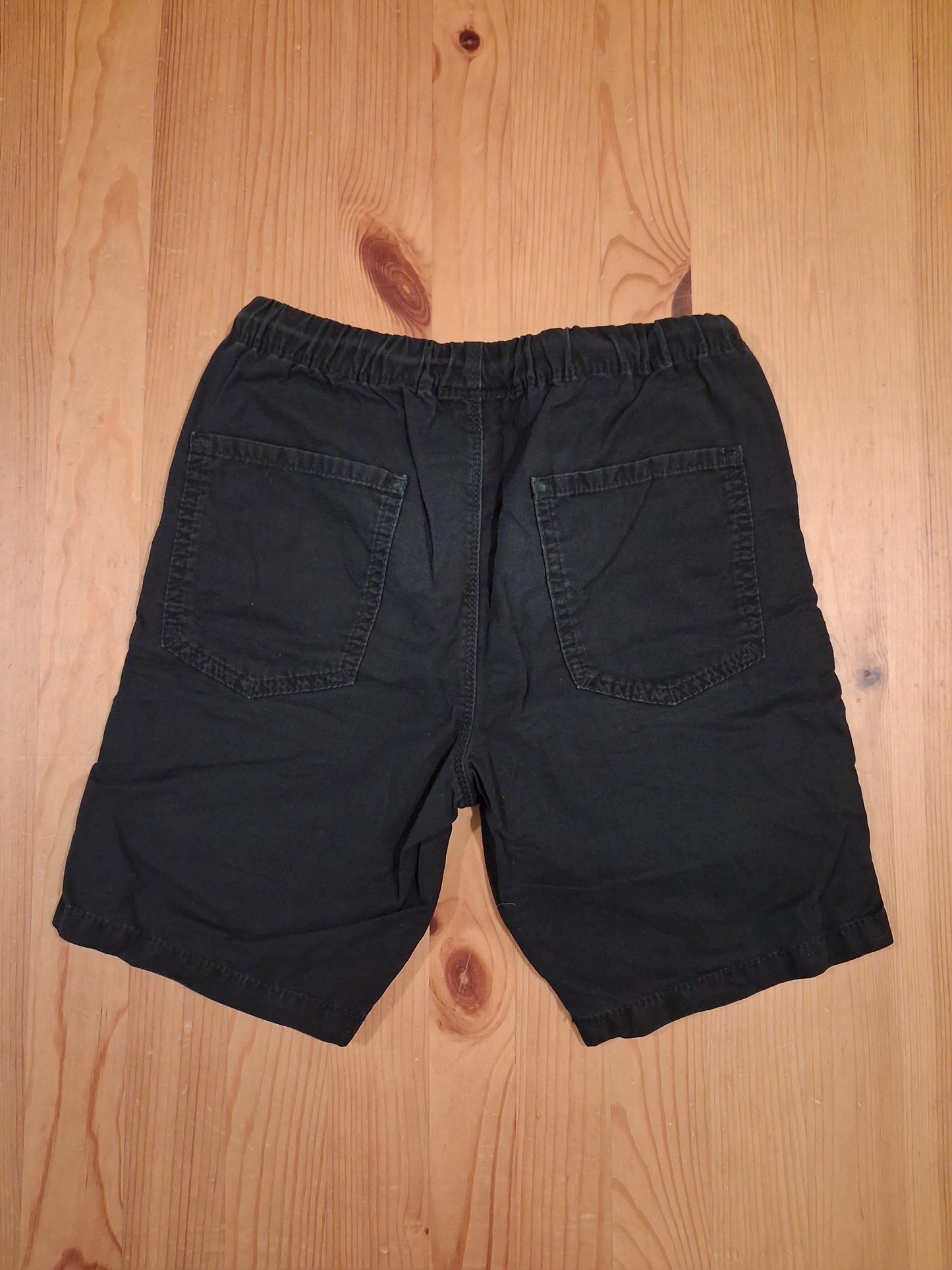 Black Cotton Shorts With Drawstring Elasticated Waistband - Boys 9 years - Next