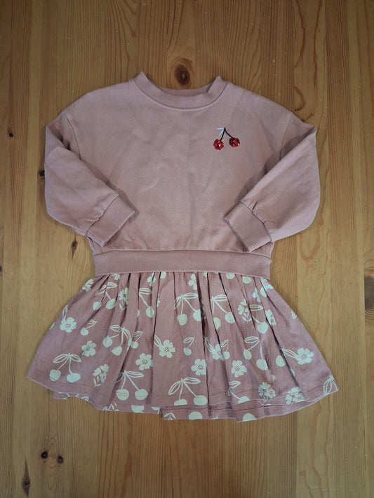 Light Pink Sequined Cherries Dress - Girls 3 years - John Lewis