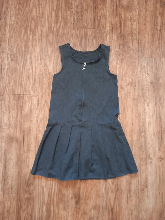 Grey School Pinafore Dress - Girls 4-5 years - George