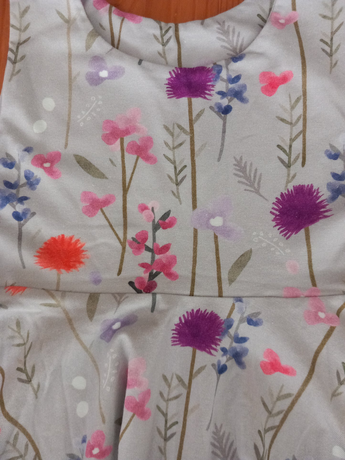 Handmade Flowers Dress - Girls 4-5 years - Me & Three