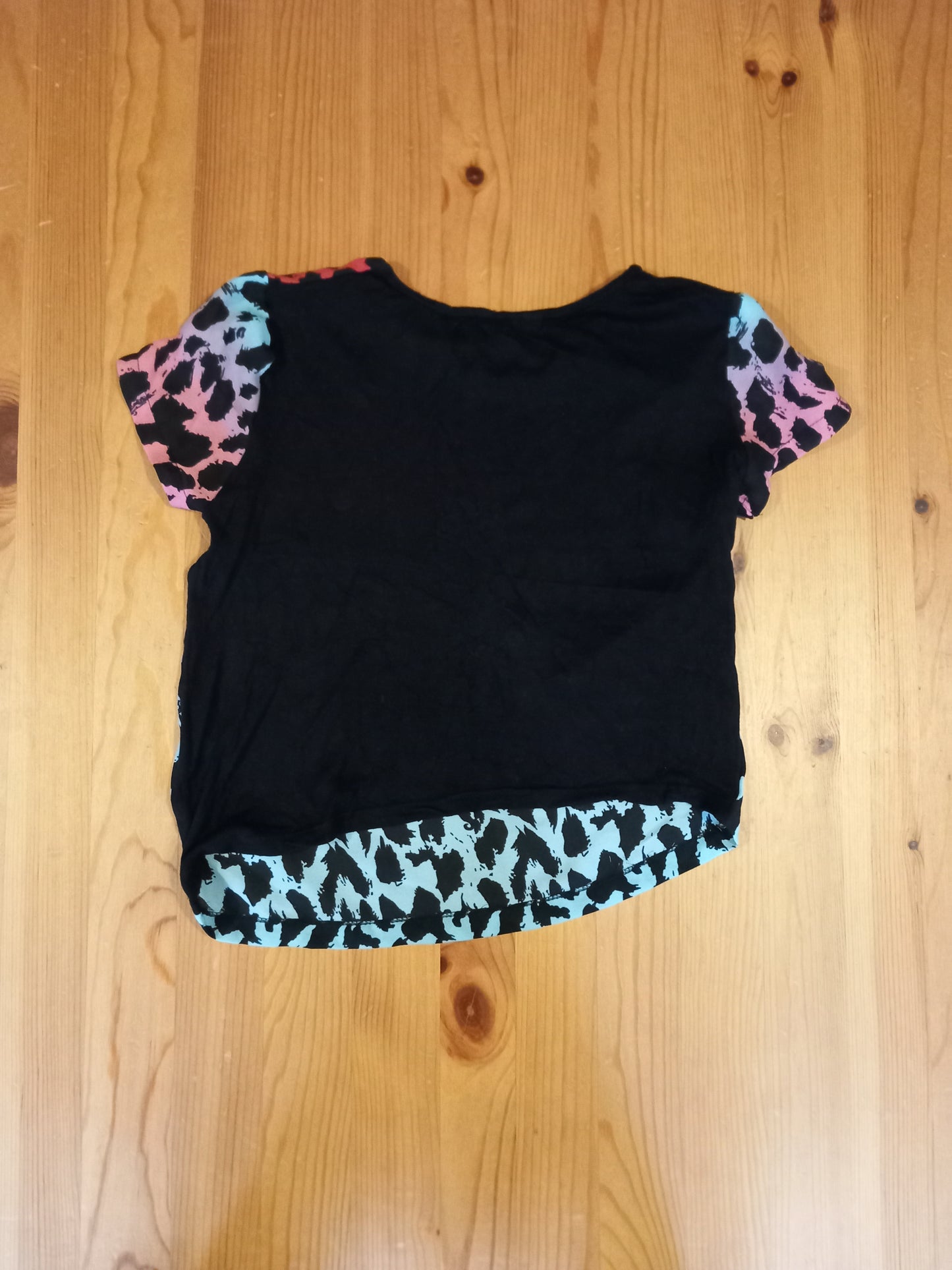 Coloured Shorter Length Animal Print Top - Girls 9-10 years - Miss Evie