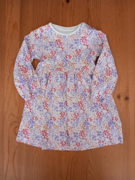Long Sleeve Floral Dress - Girls 18-24 months - M&S