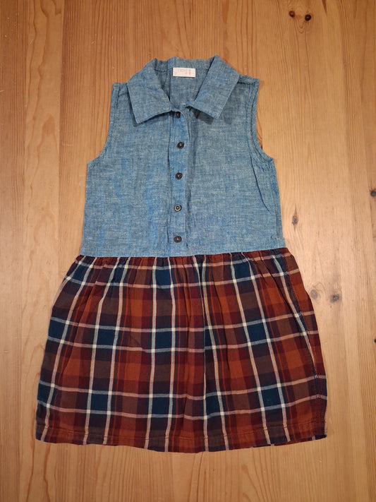 Sleeveless Collared Dress - Girls 3-4 years - Next