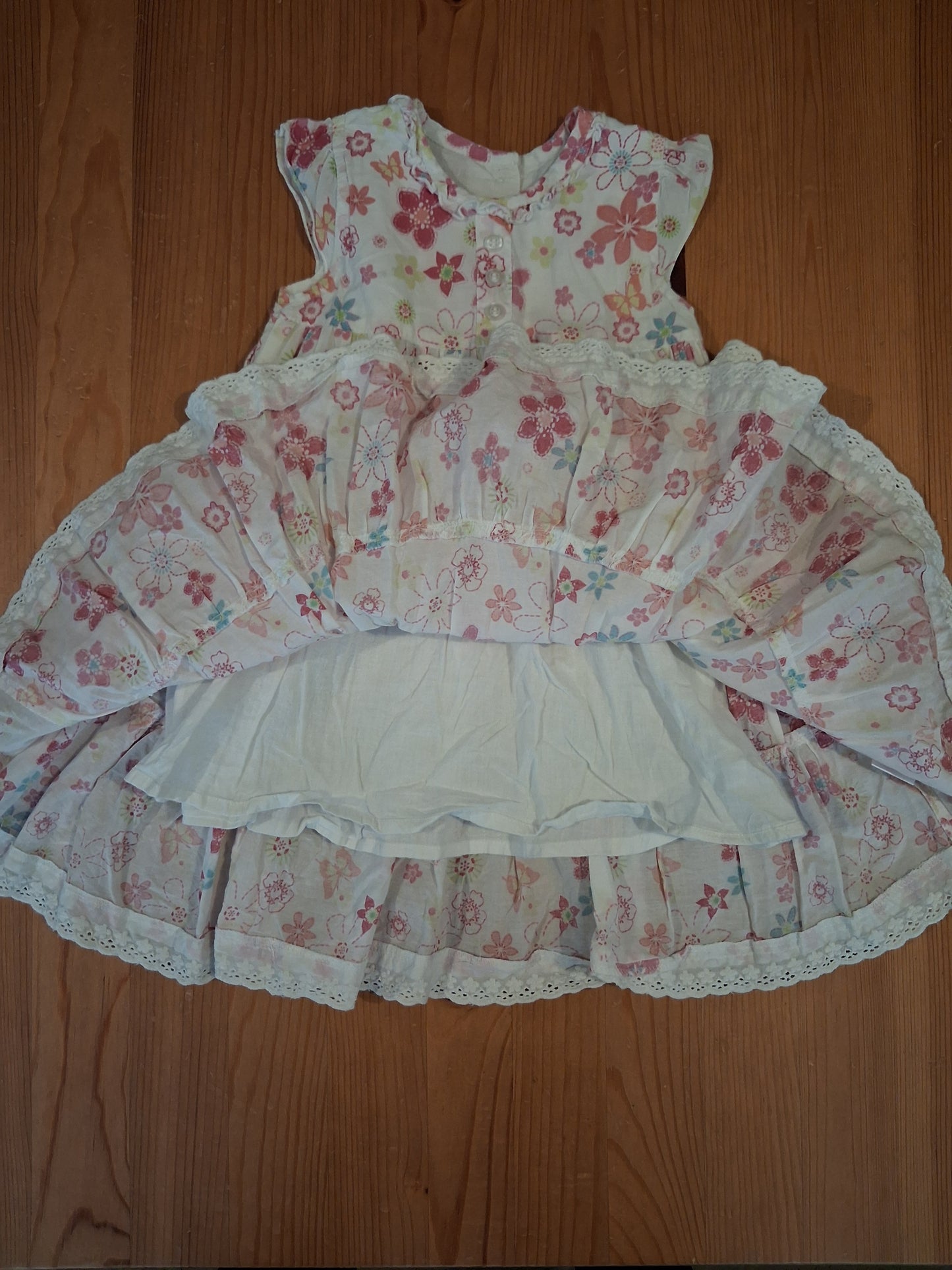 Lined Floral Dress - Girls 12-18 months - Matalan