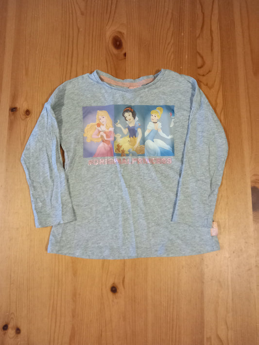 Grey Disney Princess Long Sleeve Top - Girls 3-4 years - TU