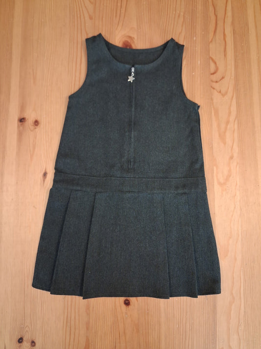 Grey School Pinafore Dress - Girls 3-4 years - F&F