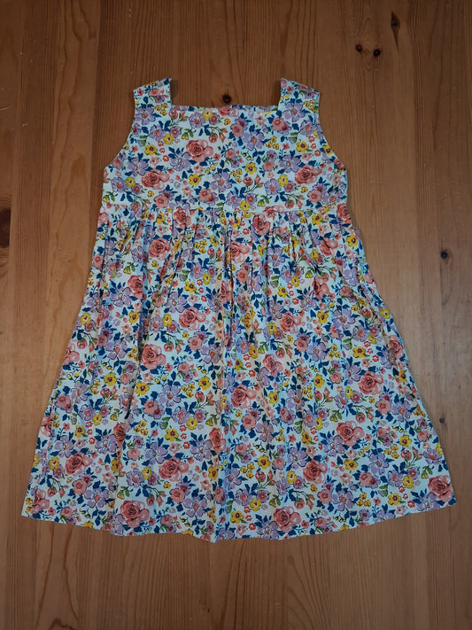 Handmade Floral Dress - Girls 5-6 years - Winnie Woo Handmade Childrenswear