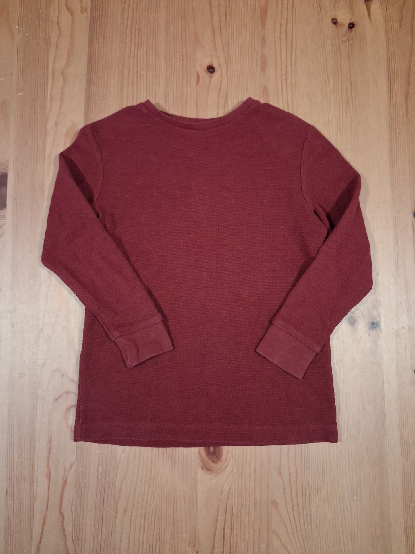 Dark Red Textured Long Sleeve Top - Boys 6 years - Next