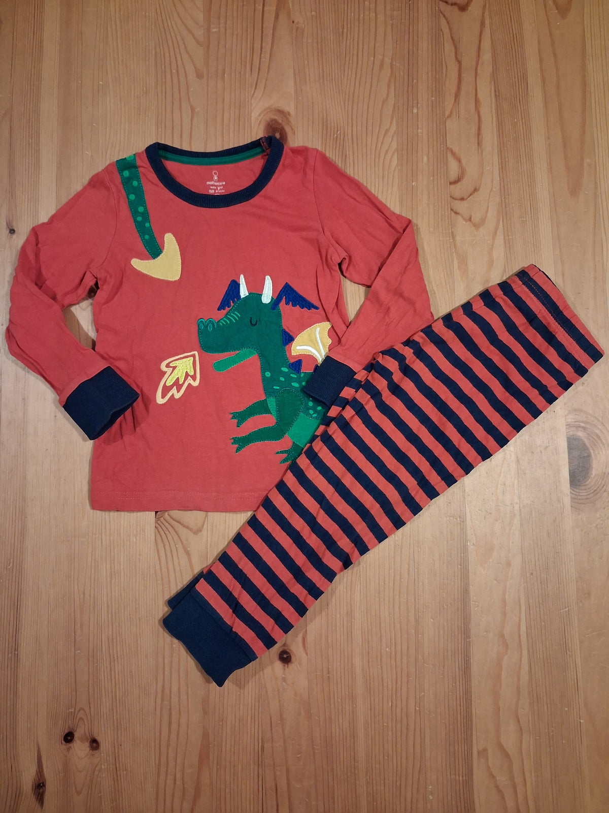 Dragon & Striped Pyjamas - Boys 3-4 years - Mothercare