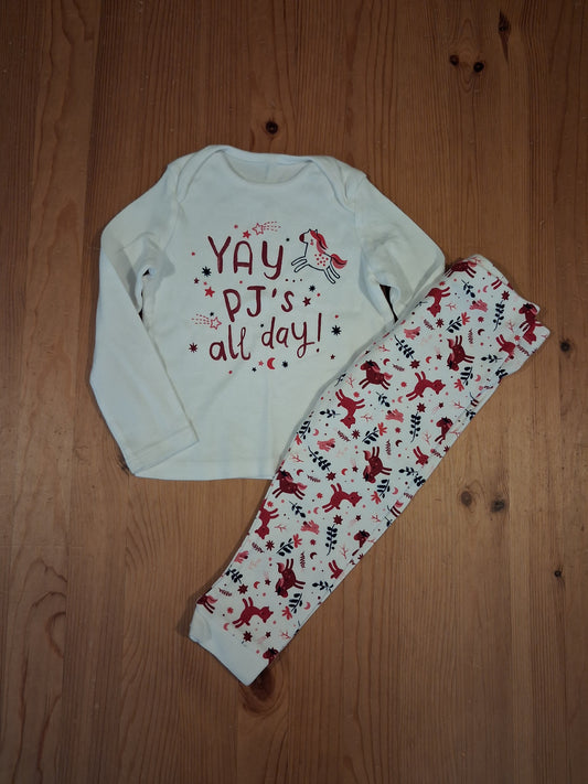 Unicorns & Animals Pyjamas - Girls 18-24 months - F&F