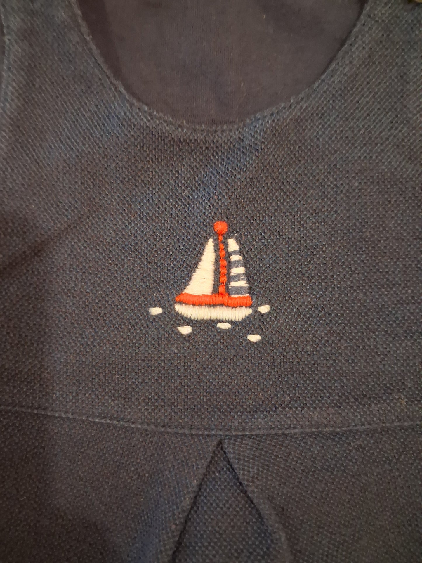 Navy Boat Short Dungarees - Boys 18-24 months - Next