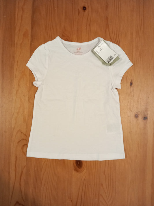 White T-Shirt (BNWT) - Girls 4-6 years - H&M