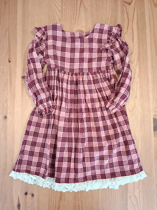 Handmade Long Sleeve Dress - Girls 6-7 years - Winnie Woo Handmade Childrenswear