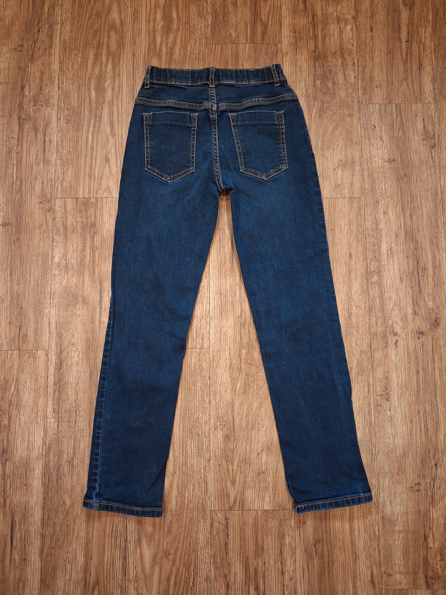 Straight Fit Jeans With Adjustable Waistband - Girls 10 years - TU