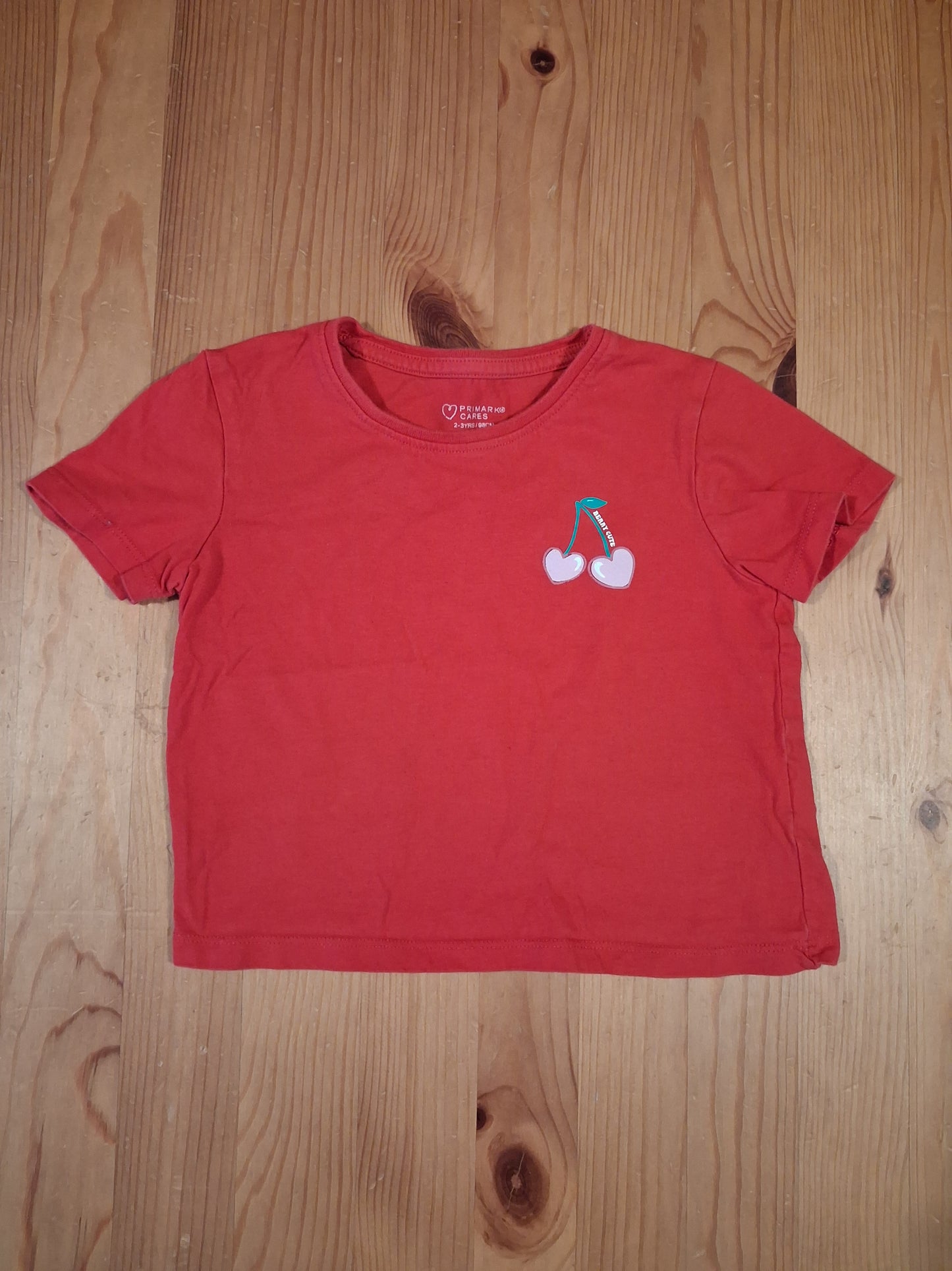 'Berry Cute' Short/Cropped T-Shirt - Girls 2-3 years - Primark