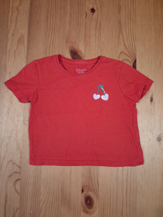 'Berry Cute' Short/Cropped T-Shirt - Girls 2-3 years - Primark