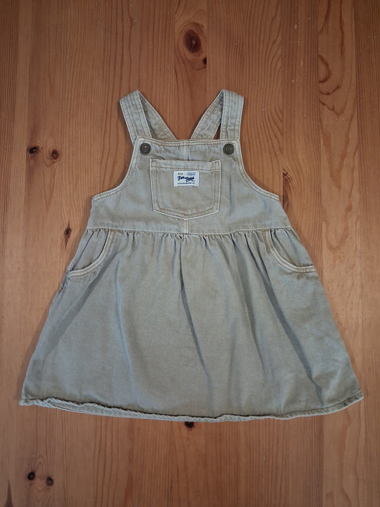 Distressed Look Pinafore Dress - Girls 18-24 months - H&M