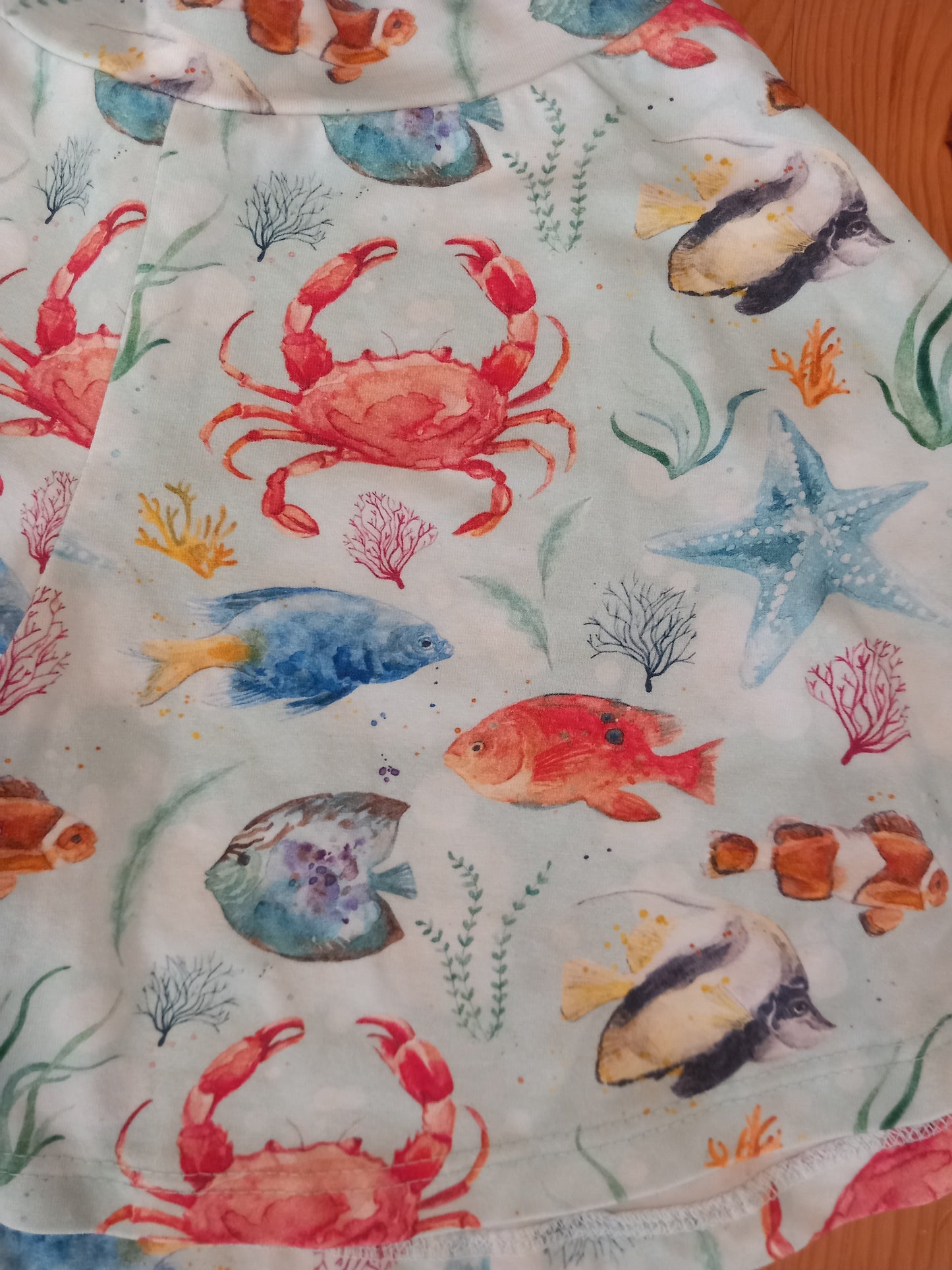 Handmade Sealife/Fish Wide Leg Shorts - Girls 5-6 years - Bunny & Bear Clothing