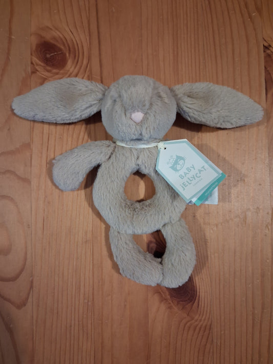 Bashful Beige Bunny Ring Rattle - Unisex - Jellycat