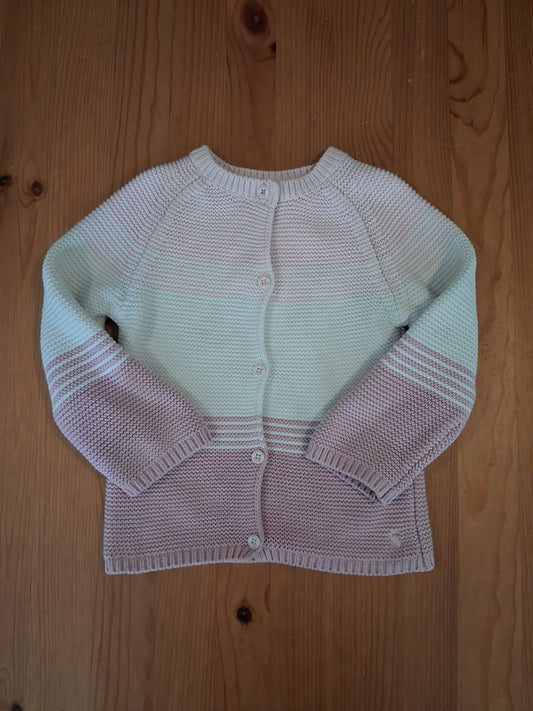 Pink Striped Cardigan - Girls 18-24 months - Joules