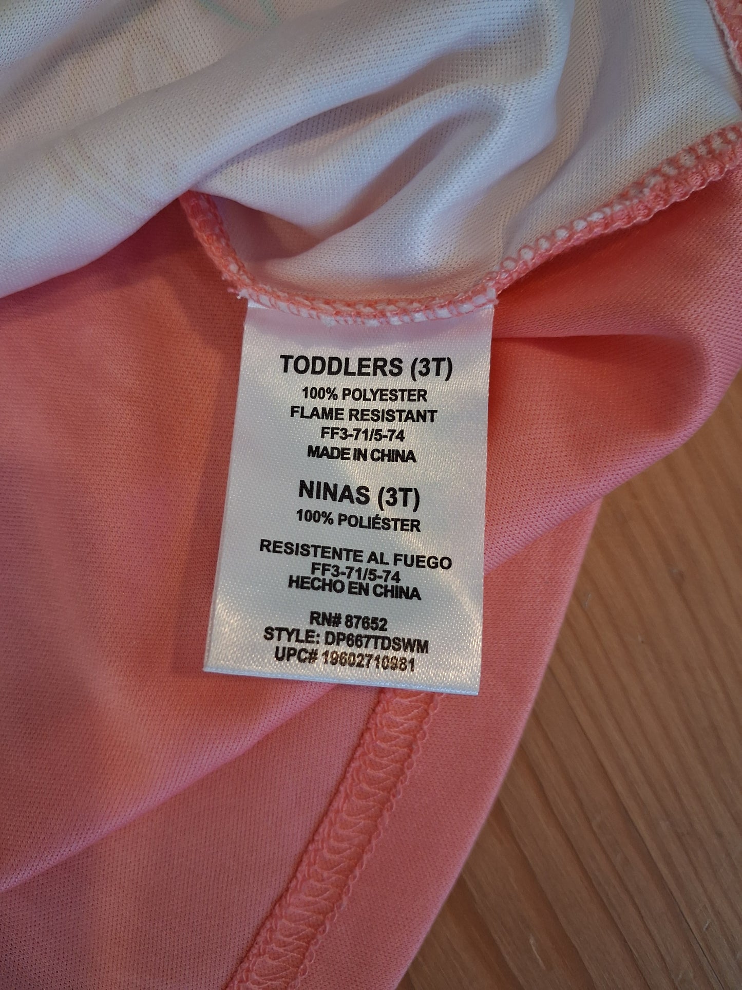 Disney Princess Nightdress - Girls 3 years - American Marketing Ent Inc