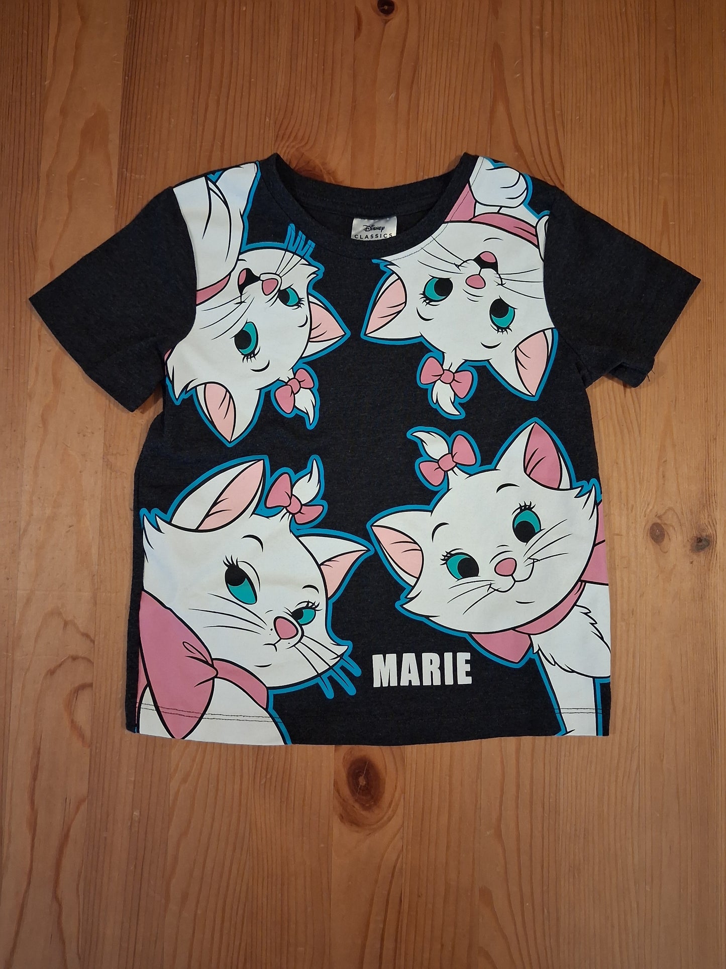 Dark Grey 'Marie' T-Shirt - Girls 5-6 years - Disney at Primark