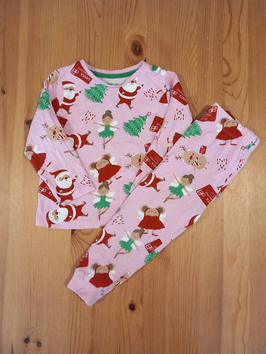 Pink Christmas Pyjamas - Girls 2-3 years - Matalan