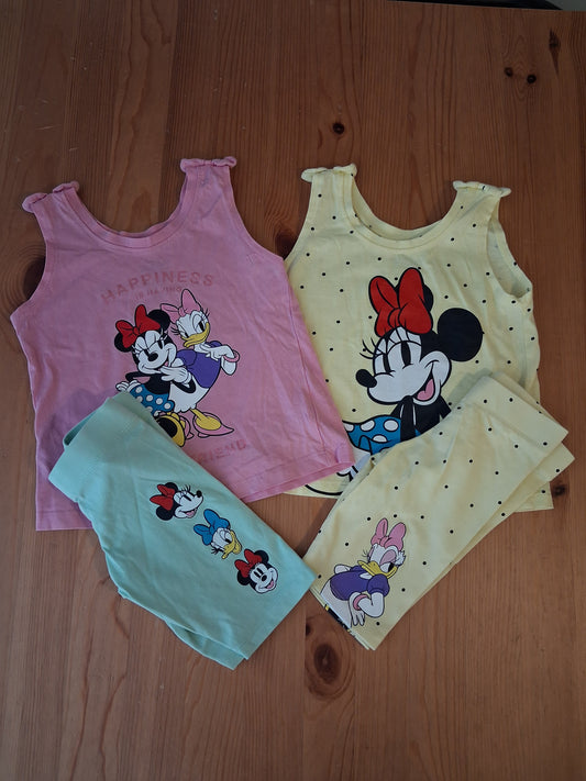 Disney Mickey & Friends Mix And Match Vest Tops And Cycling Shorts - Girls 3-4 years - Disney At Primark