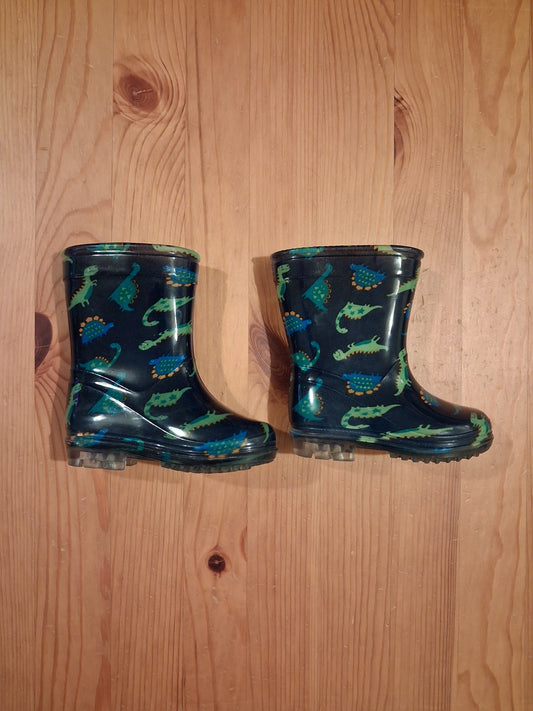 Dinosaurs Wellies - Boys Infant Size 4 - Brand Unknown