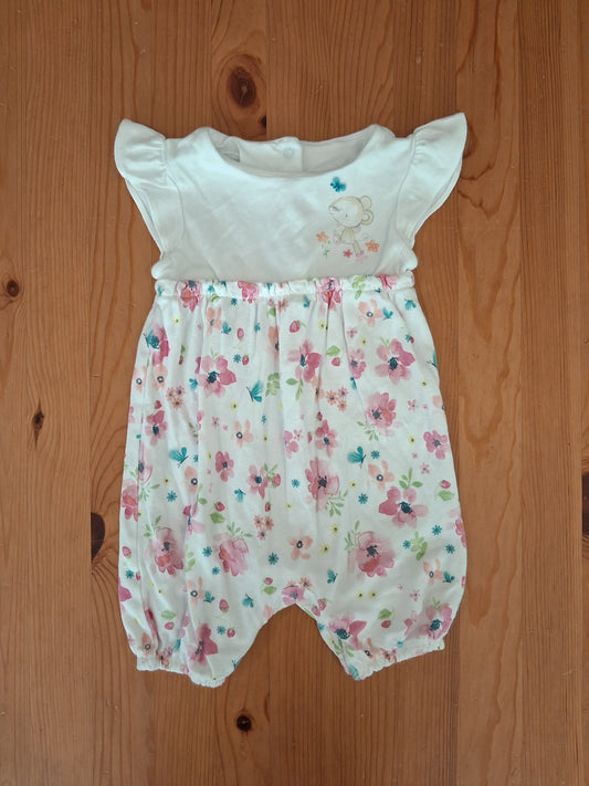 Mouse & Flowers Romper - Girls 12-18 months - Mothercare