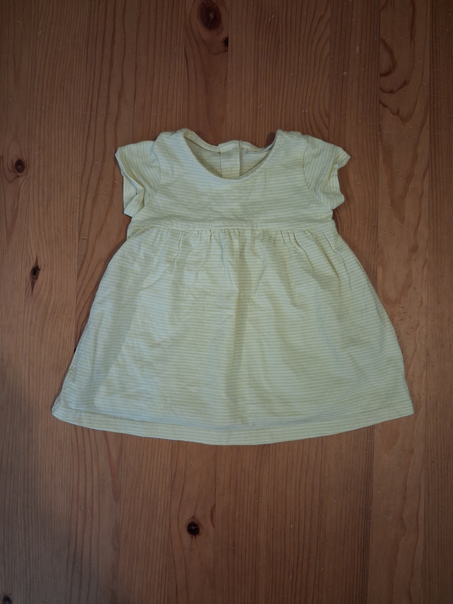 Yellow Striped Short Sleeve Dress - Girls up to 3 months - Next