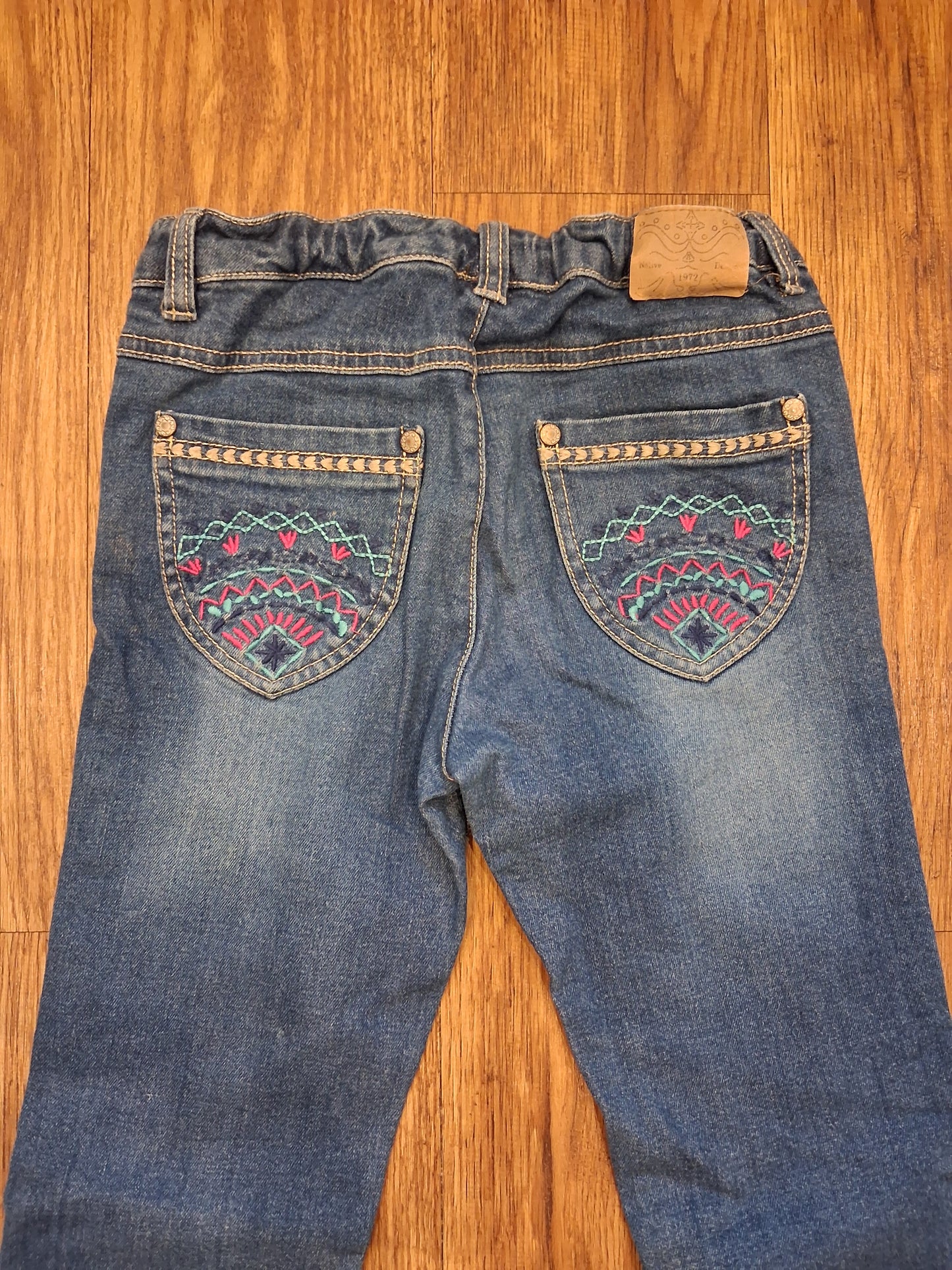 Embroidered Jeans - Girls 10-11 years - La Redoute
