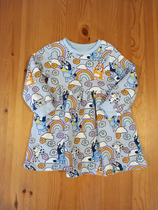 Long Sleeve Bluey Dress - Girls 2-3 years - F&F