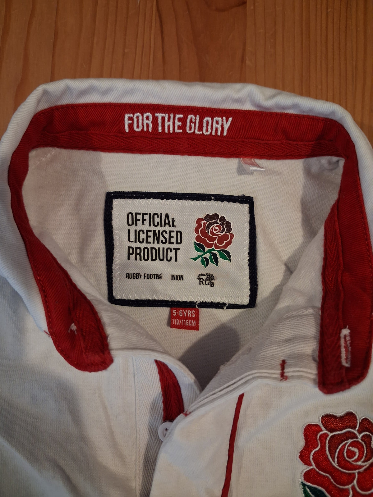 England Rugby Shirt - Boys 5-6 years - England Rugby