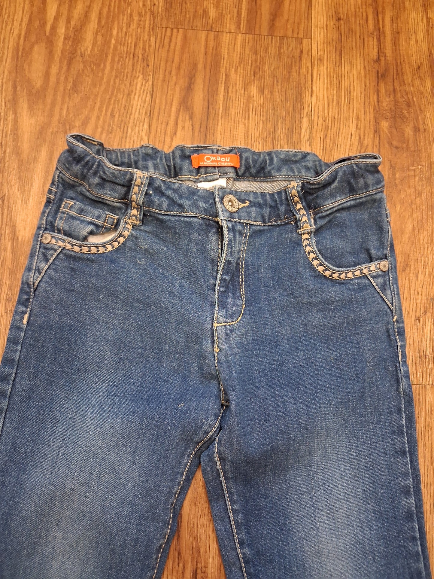 Embroidered Jeans - Girls 10-11 years - La Redoute
