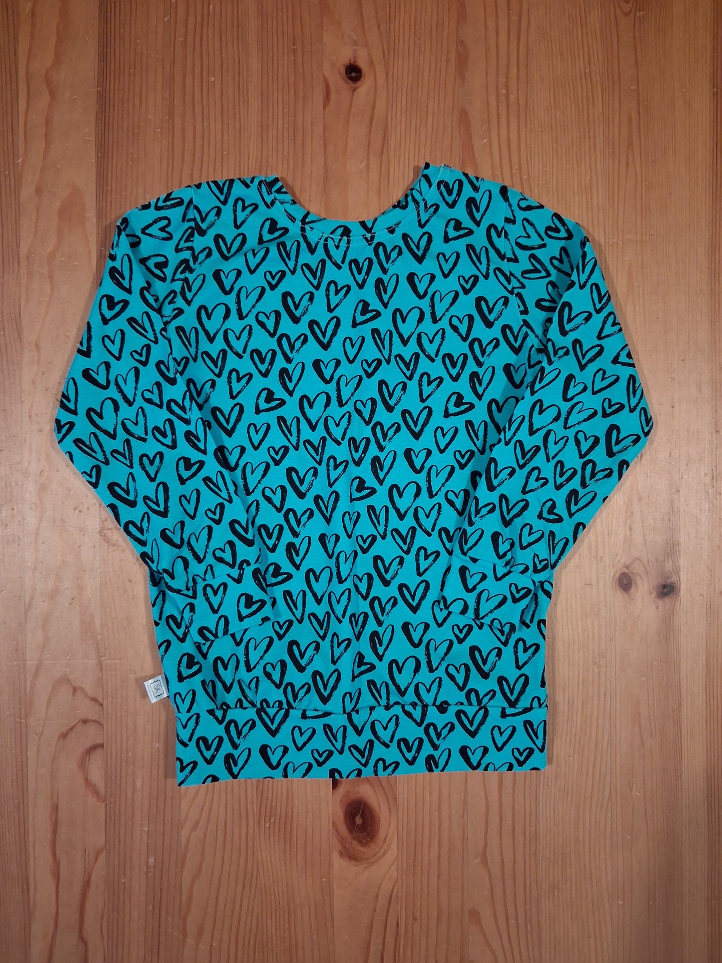 Handmade Hearts Top - Girls 3-4 years - Sewcuddly Clothing