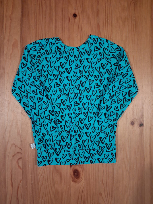 Handmade Hearts Top - Girls 3-4 years - Sewcuddly Clothing