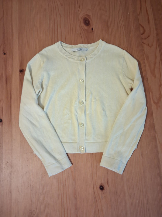 Pale Yellow Shorter Length/Cropped Cardigan - Girls 6-7 years - George