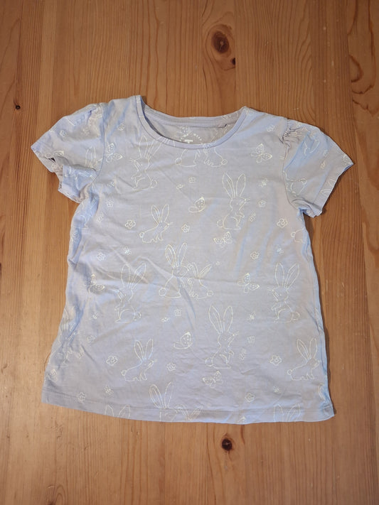 Light Purple Rabbits & Butterflies T-Shirt - Girls 6-7 years - TU