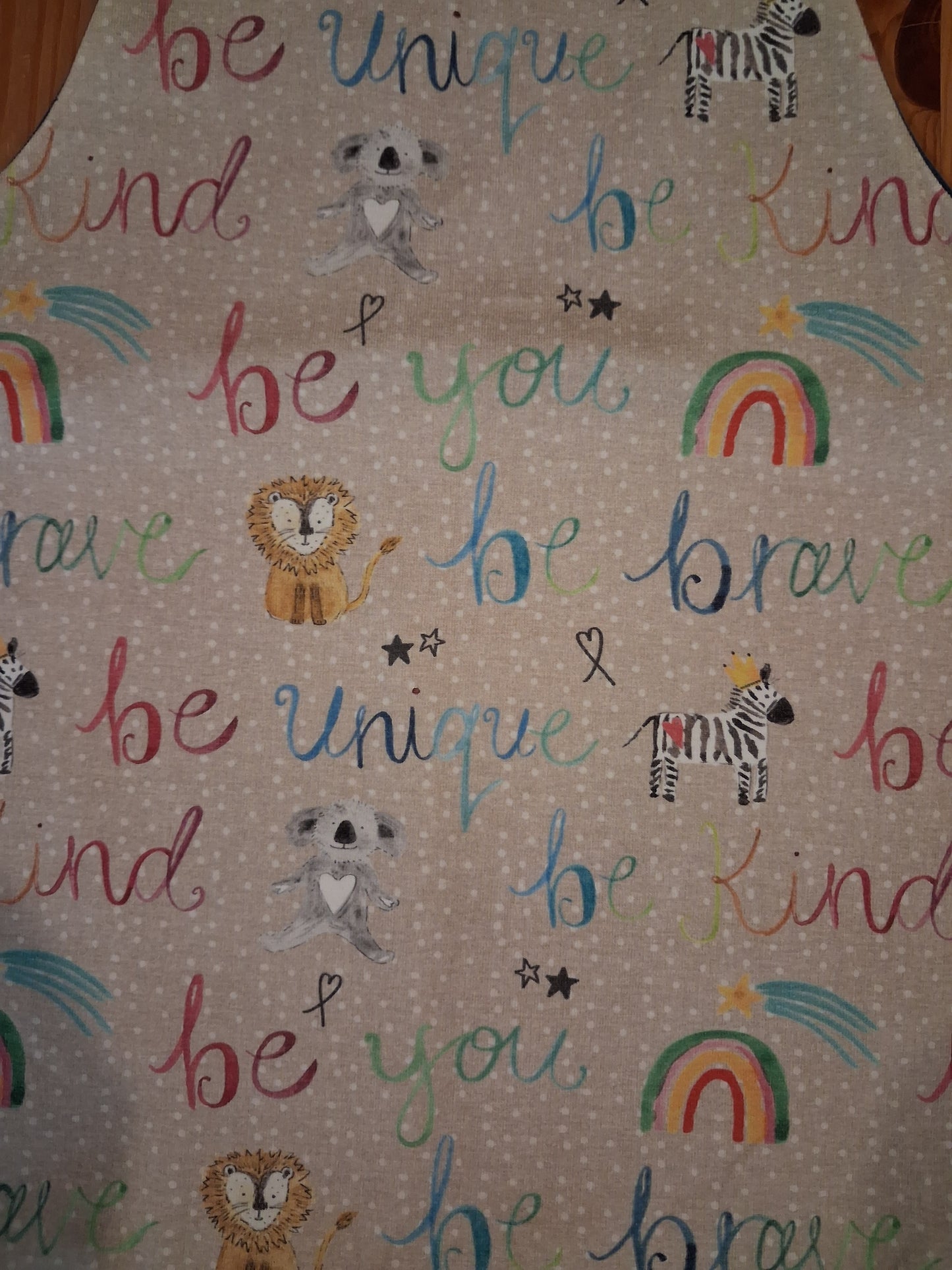 Handmade Affirmations Short Dungarees - Girls 3-4 years - Popsy & Mama