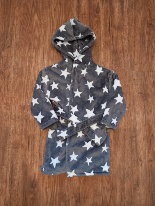 Grey Stars Dressing Gown - Boys 2-3 years - F&F