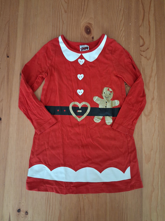 Christmas Tunic Style Dress - Girls 4-5 years - George