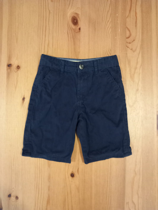 Navy Chino Shorts With Adjustable Waistband - Boys 6-7 years - Primark