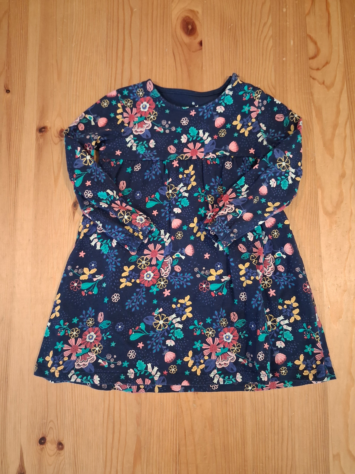 Navy Floral Long Sleeve Dress - Girls 18-24 months - F&F
