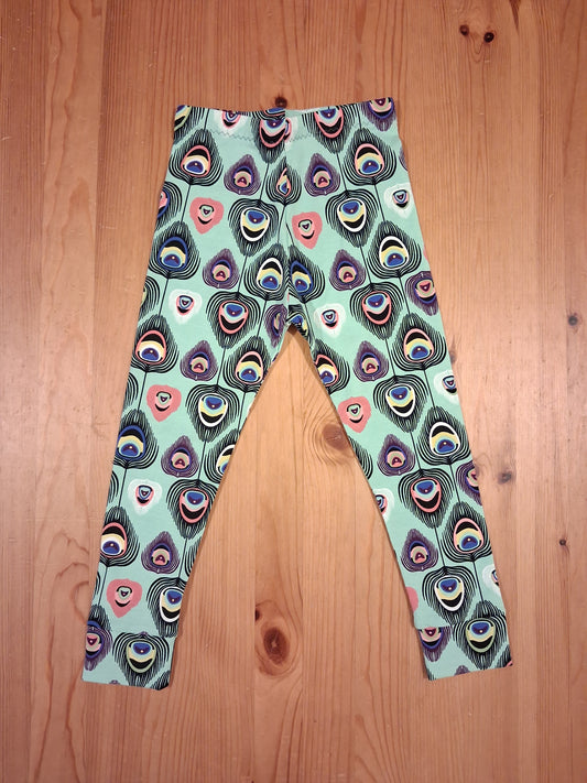 Handmade Feathers Leggings - Girls 3-4 years - Leshy Lamb