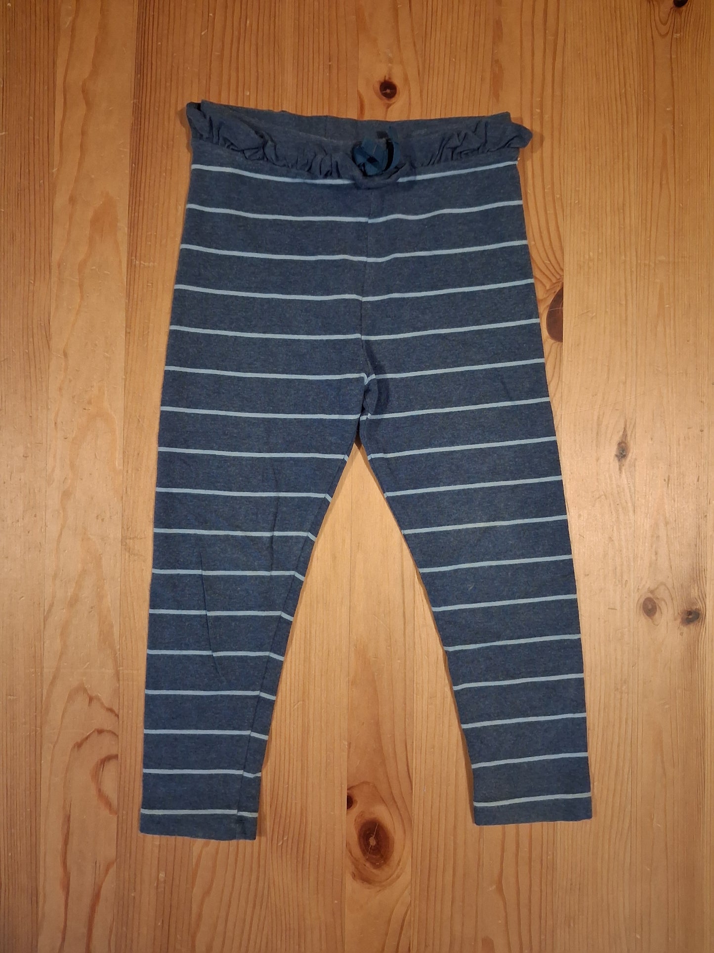 Blue Stripe Ruffle Top Leggings - Girls 4-5 years - Next